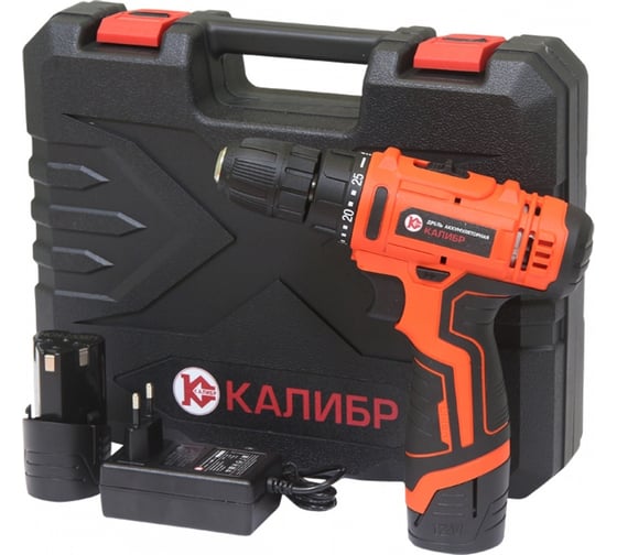 Аккумуляторная дрель-шуруповерт Калибр ДА-12А 00000077183