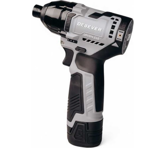 Дрель-шуруповерт аккумуляторная Debever бесщеточная, 45Nm, 19+3, 10мм, 12В; в компл. АКБ 1,5 а/ч; з/у 0,4 а/ч DBE-7311CKIT 1