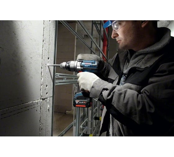 Аккумуляторная ударная дрель-шуруповерт Bosch GSB 14,4 VE-2-LI 0.601.862.400