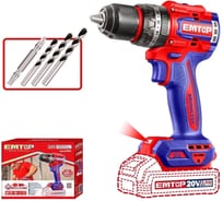 Аккумуляторная компактная бесщеточная ударная дрель-шуруповерт emtop ECIDL206681