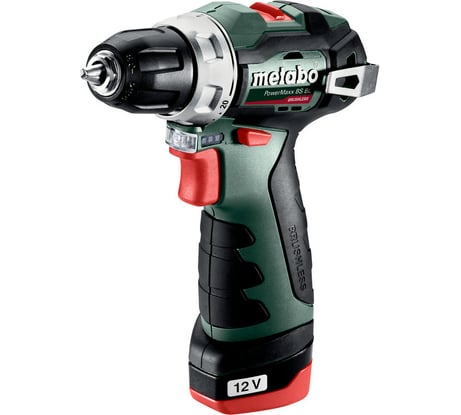Бесщеточная аккумуляторная дрель-шуруповерт Metabo PowerMaxx BS BL, 2x2.0Ач 601721500