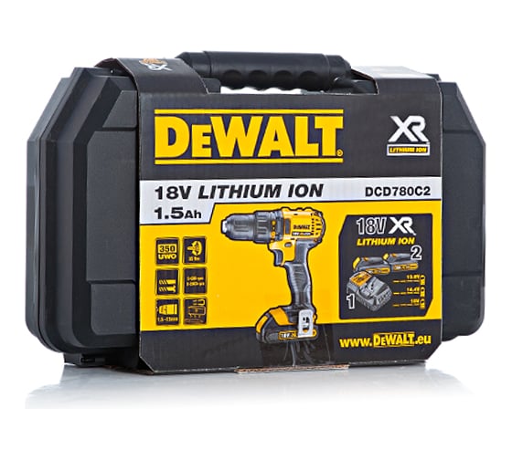 Аккумуляторная дрель-шуруповерт DeWALT DCD 780 C2