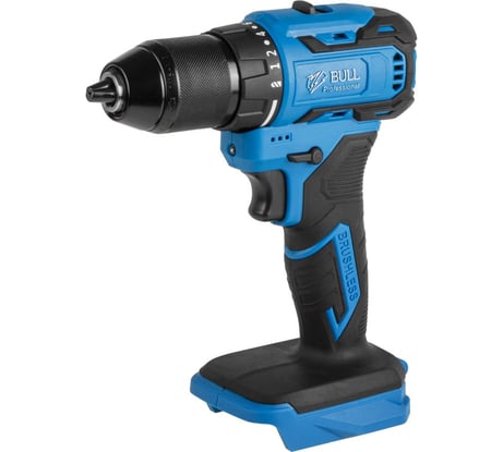 Аккумуляторная дрель-шуруповерт BULL SR 1804 R-series в чемодане XLTpro бесщеточный, Импульс, 18 В, 50 Н*м, 2х2 А*ч ЦЗ-0163944920