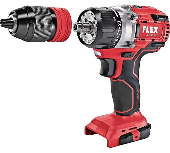 Двухскоростная аккумуляторная дрель-шуруповерт FLEX DD 2G 18.0-EC/5.0 Set 18.0 В 504890