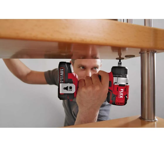 Двухскоростная аккумуляторная дрель-шуруповерт FLEX DD 2G 18.0-EC/5.0 Set 18.0 В 504890