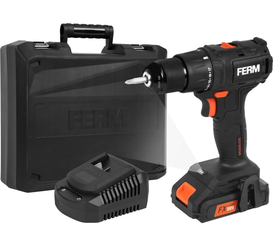 Аккумуляторная дрель-шуруповёрт FERM CDM1168