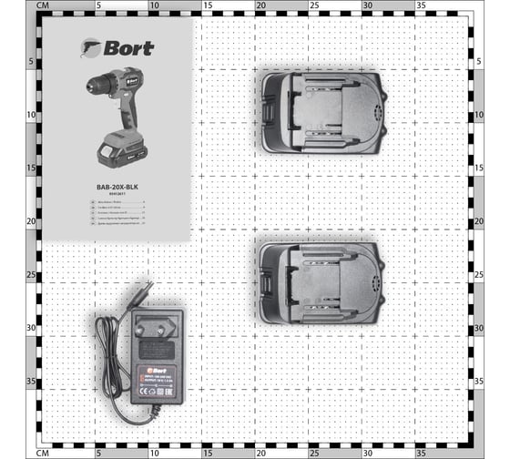 Аккумуляторная дрель-шуруповерт BORT BAB-20X-BLK 93412611