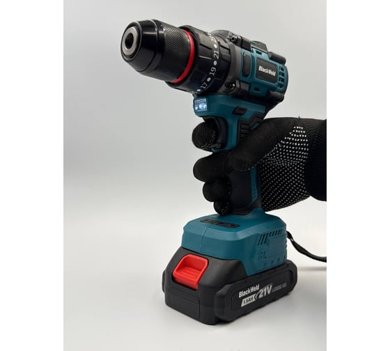 Ударная бесщеточная аккумуляторная дрель-шуруповерт BlackWeld JZ02-10B 21V 1.5Ah 150180 1