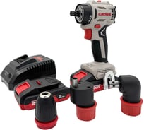 Дрель-шуруповерт аккумуляторная со сменными патронами Crown CT21131HQX-2 BMC