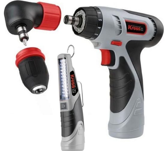 Аккумуляторная дрель-шуруповерт Kress 108 AS Set+L 12150204