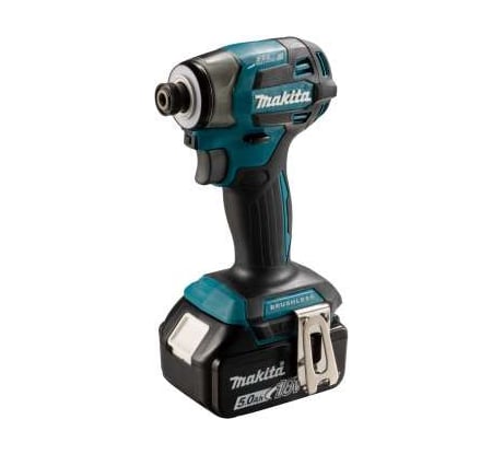 Шуруповерт ударный аккумуляторный Makita LXT18В BL XPT 180Нм Т1/Т2/Дерево/Болт 2х5,0 Ач АКБ, быстрое ЗУ, Makpac 2 DTD173RTJ