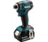 Шуруповерт ударный аккумуляторный Makita LXT18В BL XPT 180Нм Т1/Т2/Дерево/Болт 2х5,0 Ач АКБ, быстрое ЗУ, Makpac 2 DTD173RTJ 1