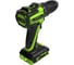 Дрель-шуруповерт аккумулятоный Greenworks DD345, 24V, б/щет, 27/45 Нм,13мм,1х2Ач,ЗУ,кор () 3708307VUA 6