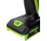 Дрель-шуруповерт аккумулятоный Greenworks DD345, 24V, б/щет, 27/45 Нм,13мм,1х2Ач,ЗУ,кор () 3708307VUA 9