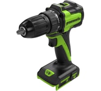 Дрель-шуруповерт аккумулятоный Greenworks DD345, 24V, б/щет, 27/45 Нм,13мм,2х2Ач,ЗУ,кор () 3708307VUC