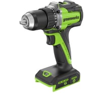 Дрель-шуруповерт аккумулятоный Greenworks DD560, 24V, б/щет, 30/60 Нм,13мм, Anti-kickback,2х2Ач,ЗУ,кор () 3708407VUC
