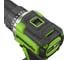 Дрель-шуруповерт аккумулятоный Greenworks DD560, 24V, б/щет, 30/60 Нм,13мм, Anti-kickback,2х2Ач,ЗУ,кор () 3708407VUC 2