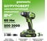 Дрель-шуруповерт аккумулятоный Greenworks DD560, 24V, б/щет, 30/60 Нм,13мм, Anti-kickback,2х2Ач,ЗУ,кор () 3708407VUC 14