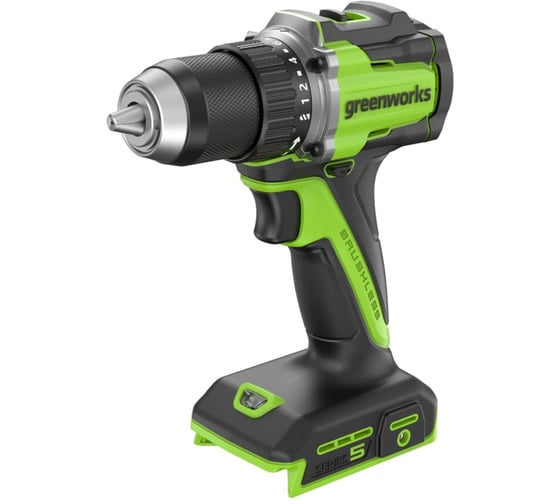 Дрель-шуруповерт аккумулятоный Greenworks DD560, 24V, б/щет, 30/60 Нм,13мм, Anti-kickback,1х2Ач,ЗУ,кор () 3708407VUA 1