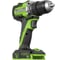 Дрель-шуруповерт аккумулятоный Greenworks DD560, 24V, б/щет, 30/60 Нм,13мм, Anti-kickback,1х2Ач,ЗУ,кор () 3708407VUA 13