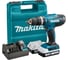 Аккумуляторная ударная дрель-шуруповерт Makita 18 В, 1400 об/мин, 21000 уд/мин, с 2 АКБ 2 Ач и ЗУ, в кейсе, HP488D006 1