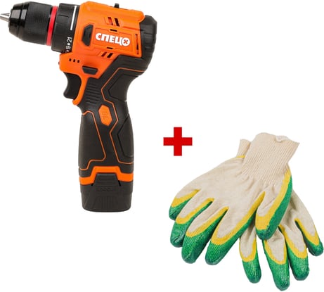 Дрель-шуруповерт Спец БДА-16-Б, аккуммуляторная,бесщеточная,16В, 2аккум *2,0Ач, 45Нм, реверс + перчатки СПЕЦ-4192/И-8076-И