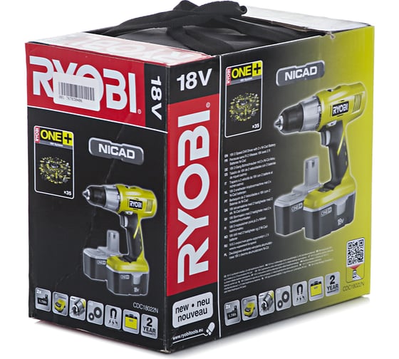Аккумуляторная дрель-шуруповерт Ryobi ONE+ CDC18022N 3000422