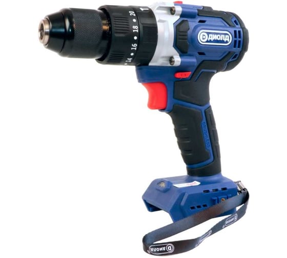 Аккумуляторная дрель-шуруповерт ДИОЛД ДЭА-20 ЛИ-03 У (кейс, тушка) 10300021
