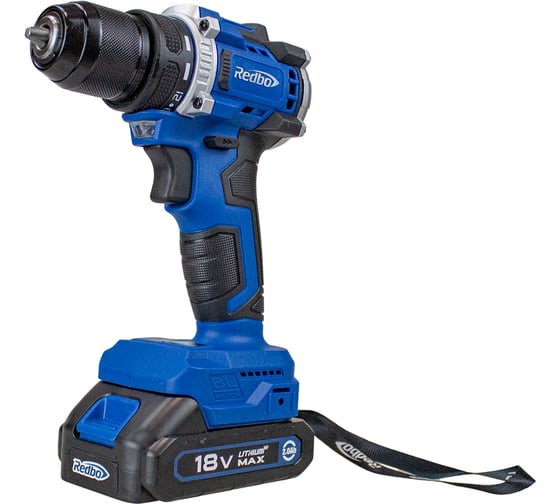 Дрель-шуруповерт аккумуляторная бесщеточная Redbo OAD-18UNBL (18В Li-on 2,0Ач; 0-450/0-1450об/мин; 40Нм) 53758