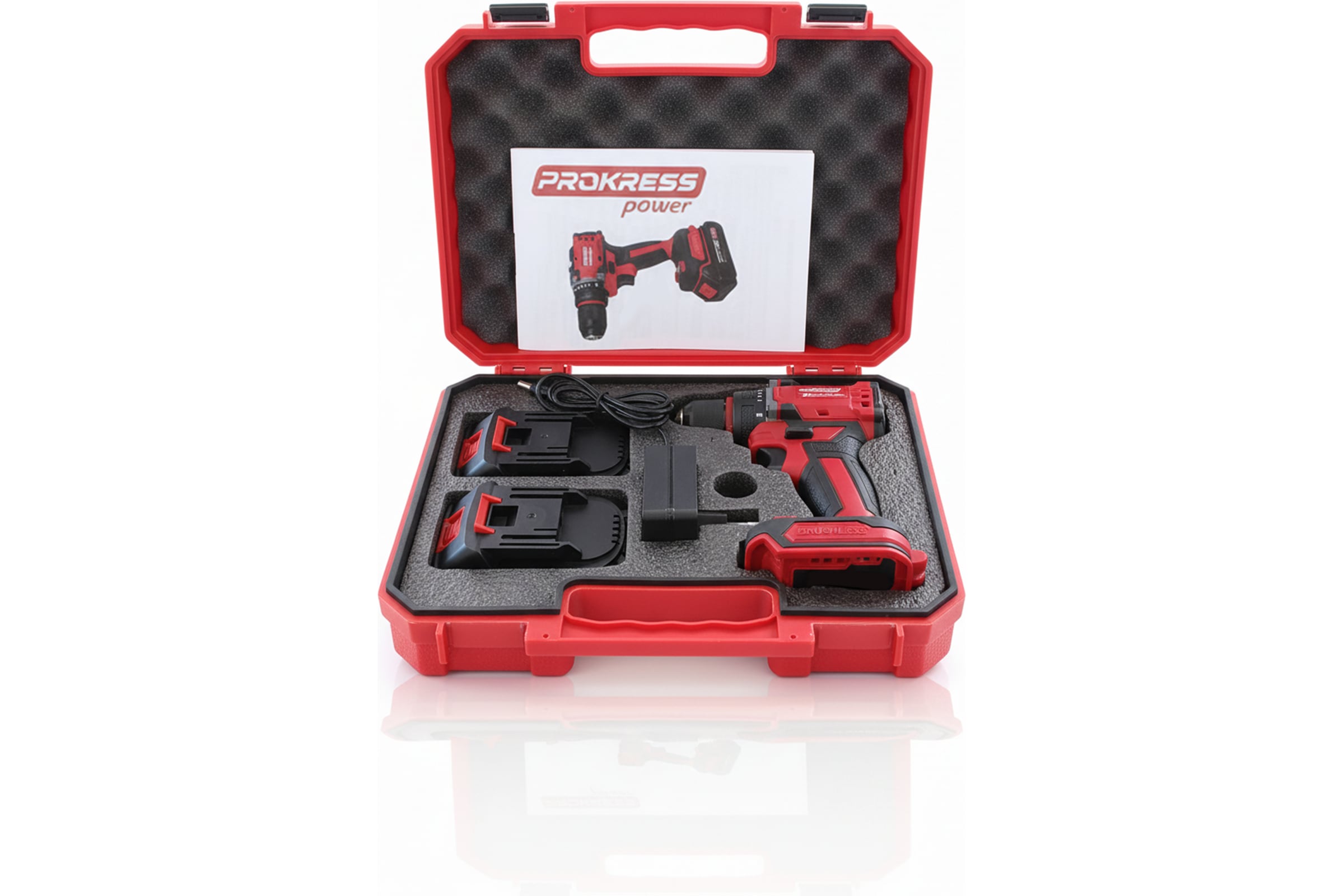 Аккумуляторная дрель-шуруповерт PROKRESSPOWER Li-ion 20V 2,0Ач CD-20/60 BL Xline 60Hm 2 АКБ + ЗУ Prokress power 00-00002303 — фото 3