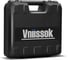 Аккумуляторный бесщеточный шуруповерт Vniissok V-18, 18 В, Li-ion, 2 аккумулятора 2,0 А·ч, 40 Нм, зарядное устройство, 0,8-10 мм, магнитная бита, в кейсе V0018 10