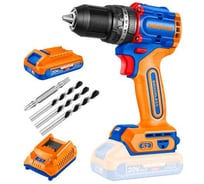 Шуруповерт аккумуляторный ударный WADFOW 20В 52 Нм, б//щ 5 WCDP5282