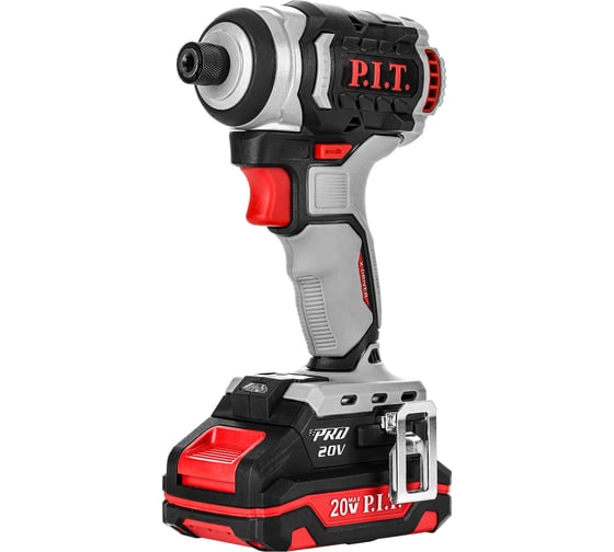 Винтоверт P.I.T. IMPACT аккум. бесщёточный (20В, 230Нм, 3ск, HEX 1/4, 1х2Ач,ЗУ,кейс) PSD20H-230A/1