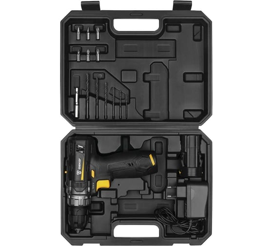 Аккумуляторная дрель-шуруповерт DEKO GCD12DU3 SET6 в кейсе + оснастка 13 шт. 063-4007