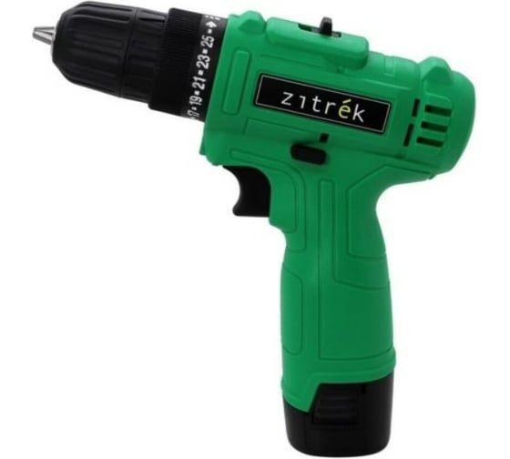 Аккумуляторная дрель-шуруповерт Zitrek Green 16.8-Li-ion (16.8В, Li-ion аккумулятор, бита) 063-4040