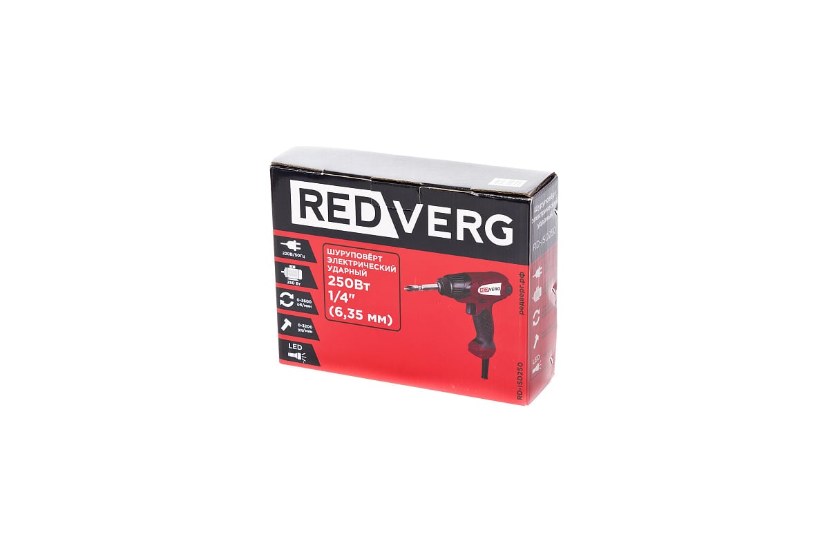Ударный электрический шуруповерт REDVERG RD-ISD250 6665755 - выгодная ...