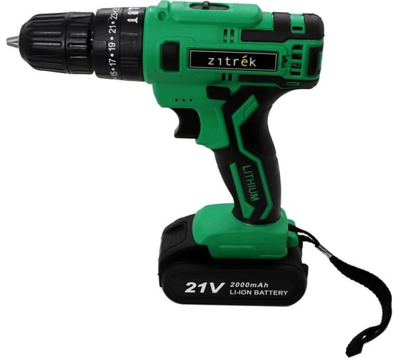 Аккумуляторная ударная дрель-шуруповерт Zitrek Green Impact 063-4044 1