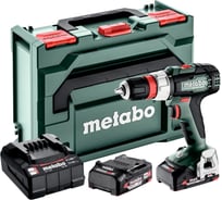 Аккумуляторная дрель-шуруповерт Metabo BS 18 L Quick, 18 В, 1850 об/мин, с 2 АКБ 2 Ач и ЗУ, в кейсе metaBOX 614052500