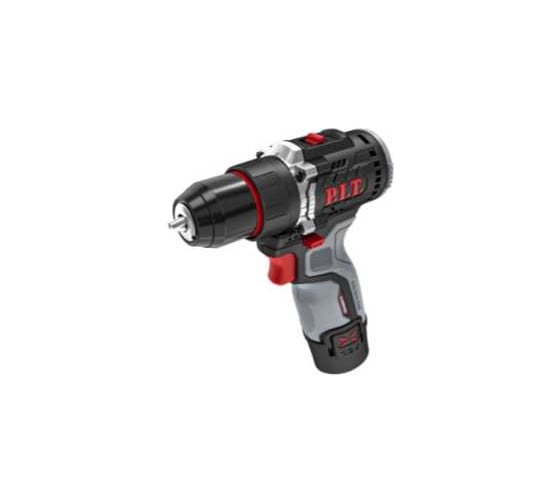 Дрель аккумуляторная бесщёточная P.I.T. PBM12K-10B/5 (12В, 35Нм, 10 мм, 2ск, 2 акб 2,0Ач, ЗУ, мет патр кейс) 101301304210