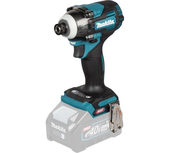 Шуруповерт аккумуляторный ударный Makita XGT 40 В, бесщеточный, 1/4", 230 Нм, 4 режима удара, T-режим, без аккумулятора и зарядного устройства TD004GZ