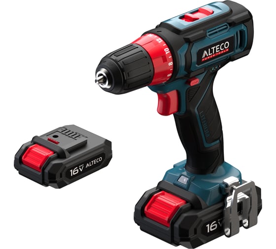 Аккумуляторная дрель шуруповёрт ALTECO CD 16-30 2х1,5 Ah 95731