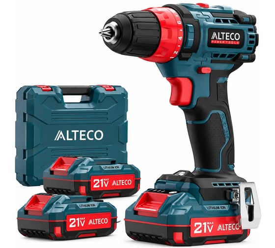 Бесщеточная аккумуляторная дрель шуруповёрт ALTECO CD 21-40 BL (2x2Ah) 98630