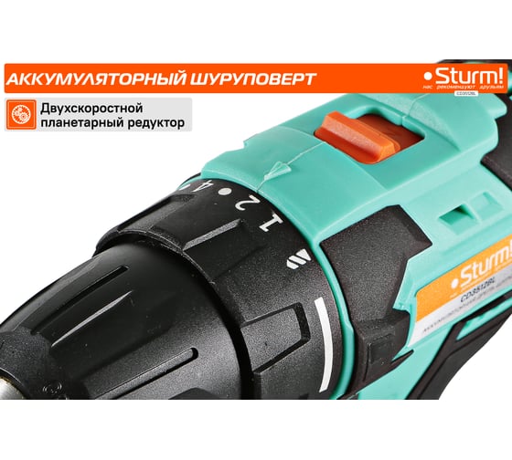 Аккумуляторный шуруповерт Sturm CD3512BL