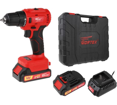 Аккумуляторная дрель-шуруповерт WORTEX BD 2025-1 DLi BD20251DLi1029