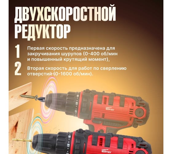 Сетевая дрель-шуруповерт WORTEX DR 1025 DR102500011