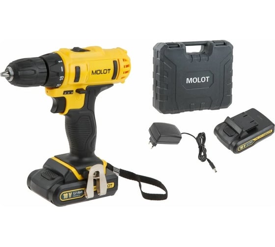 Аккумуляторная дрель-шуруповерт MOLOT MBD 1815 DLi MBD1815DLi0029