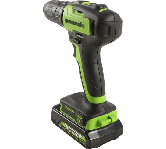 Аккумуляторная дрель-шуруповерт GreenWorks GD24DD35K2 3704007UA