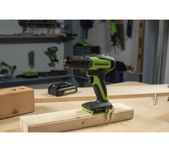 Аккумуляторная дрель-шуруповерт GreenWorks GD24DD35 3704007