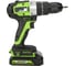 Аккумуляторная дрель-шуруповерт GreenWorks GD24DD60K2 3704107UA 18