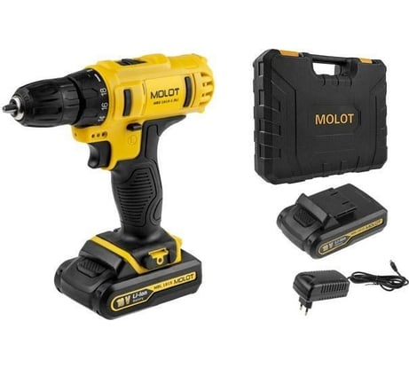 Аккумуляторная дрель-шуруповерт MOLOT MBD 1815-1 DLi 0329136